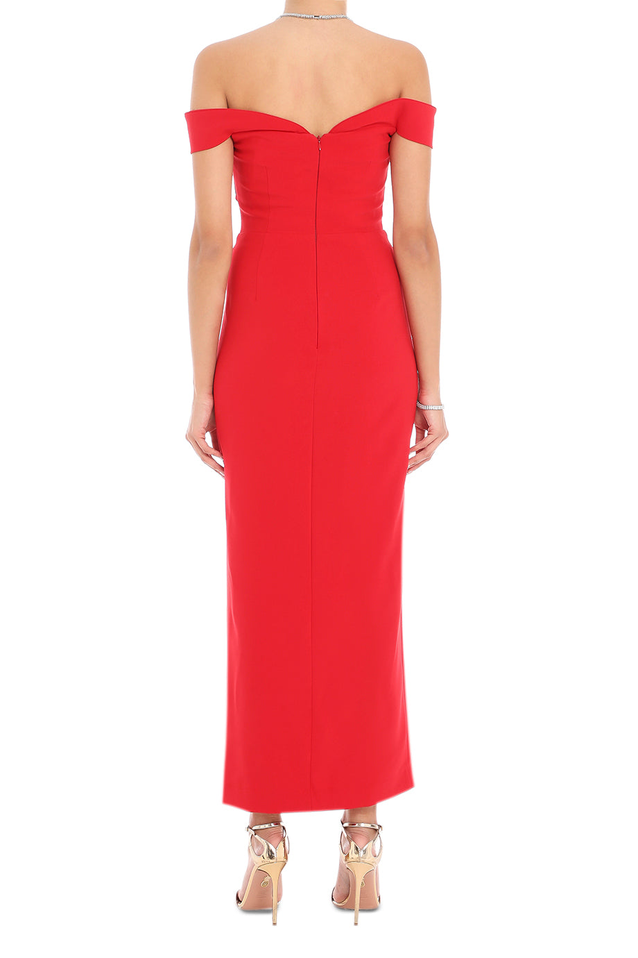 Viviana Crepe Long Evening Dress