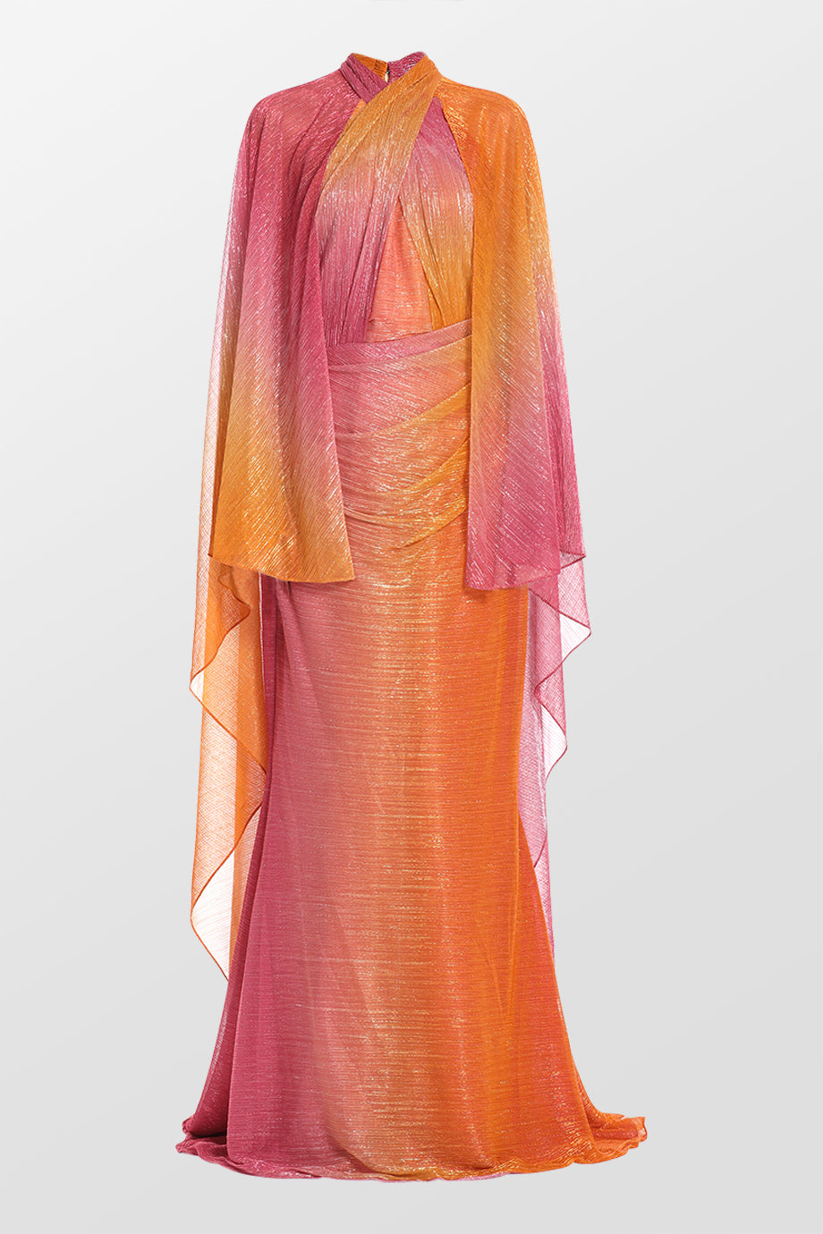 Sunshine Ombre Evening Maxi Gown