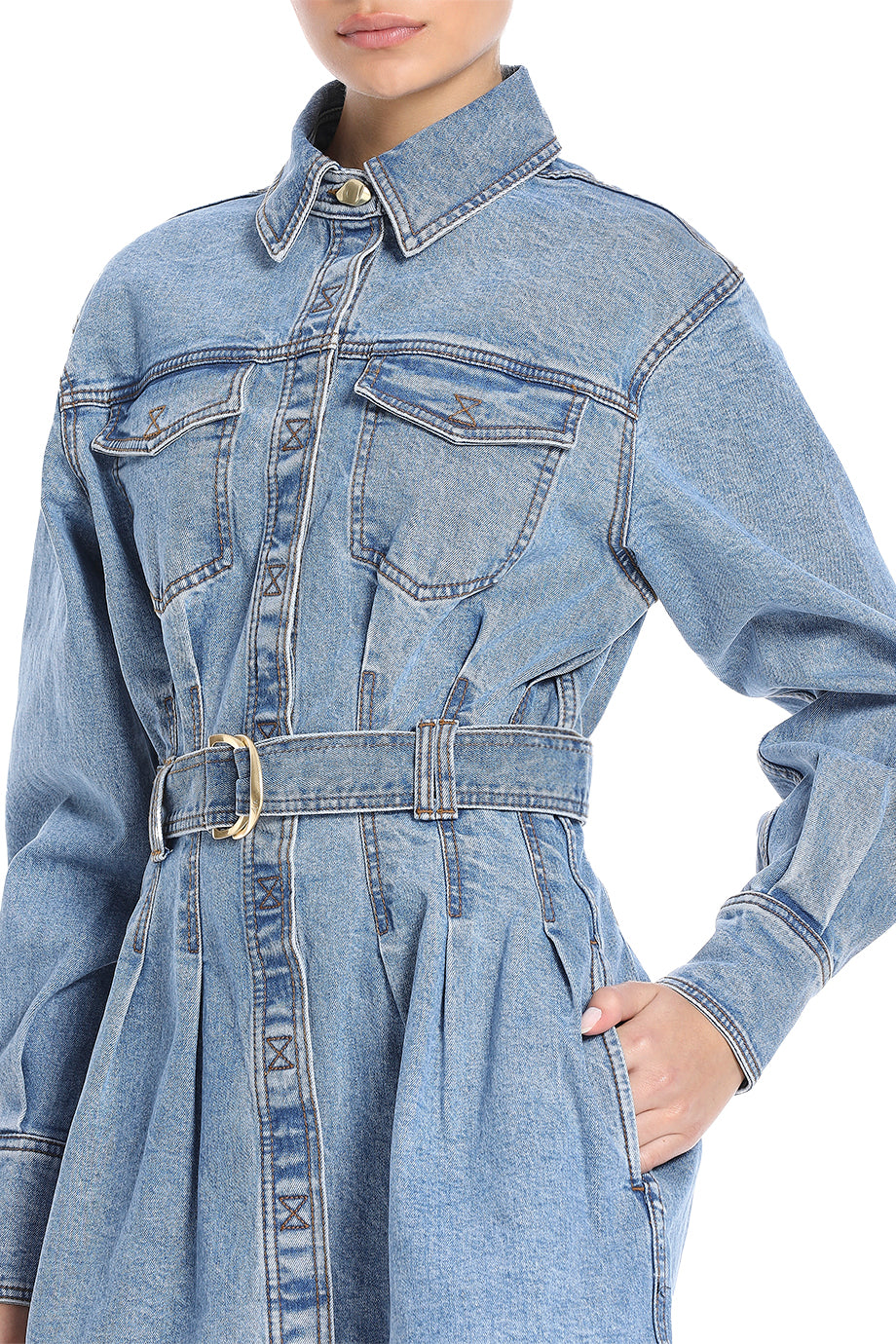 Aradia Classic Wash Denim Mini Dress