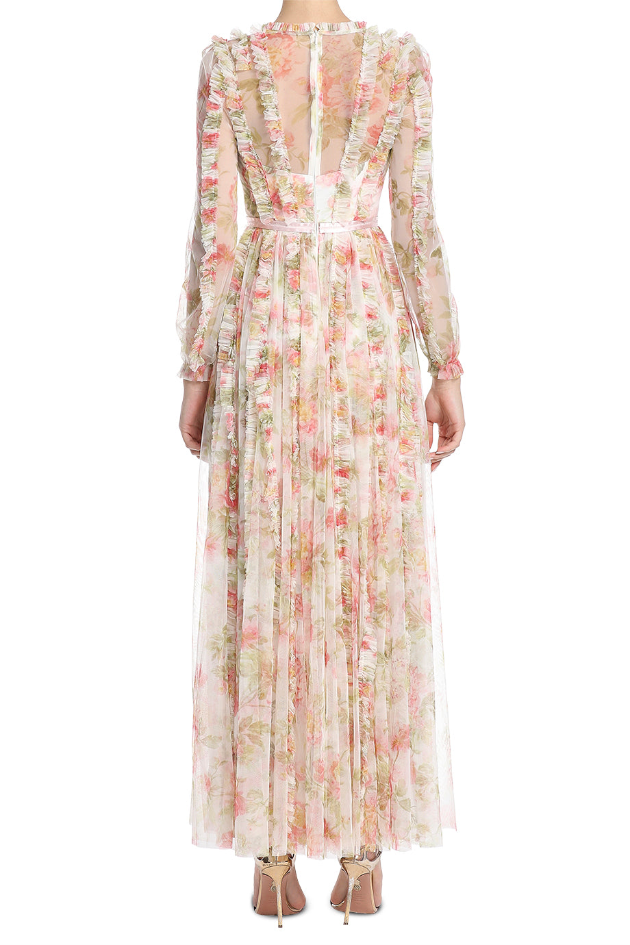 Peony Promise V Neck Maxi Dress