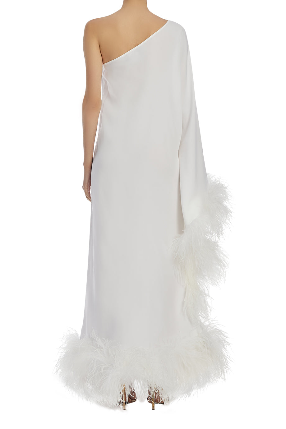 Feathered Balear Maxi Dress