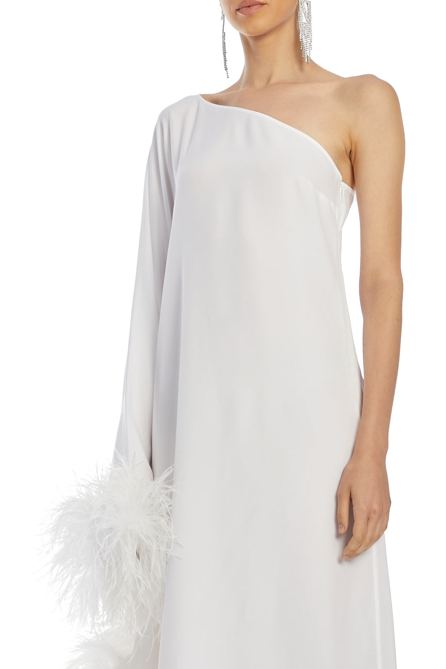 Feathered Balear Maxi Dress