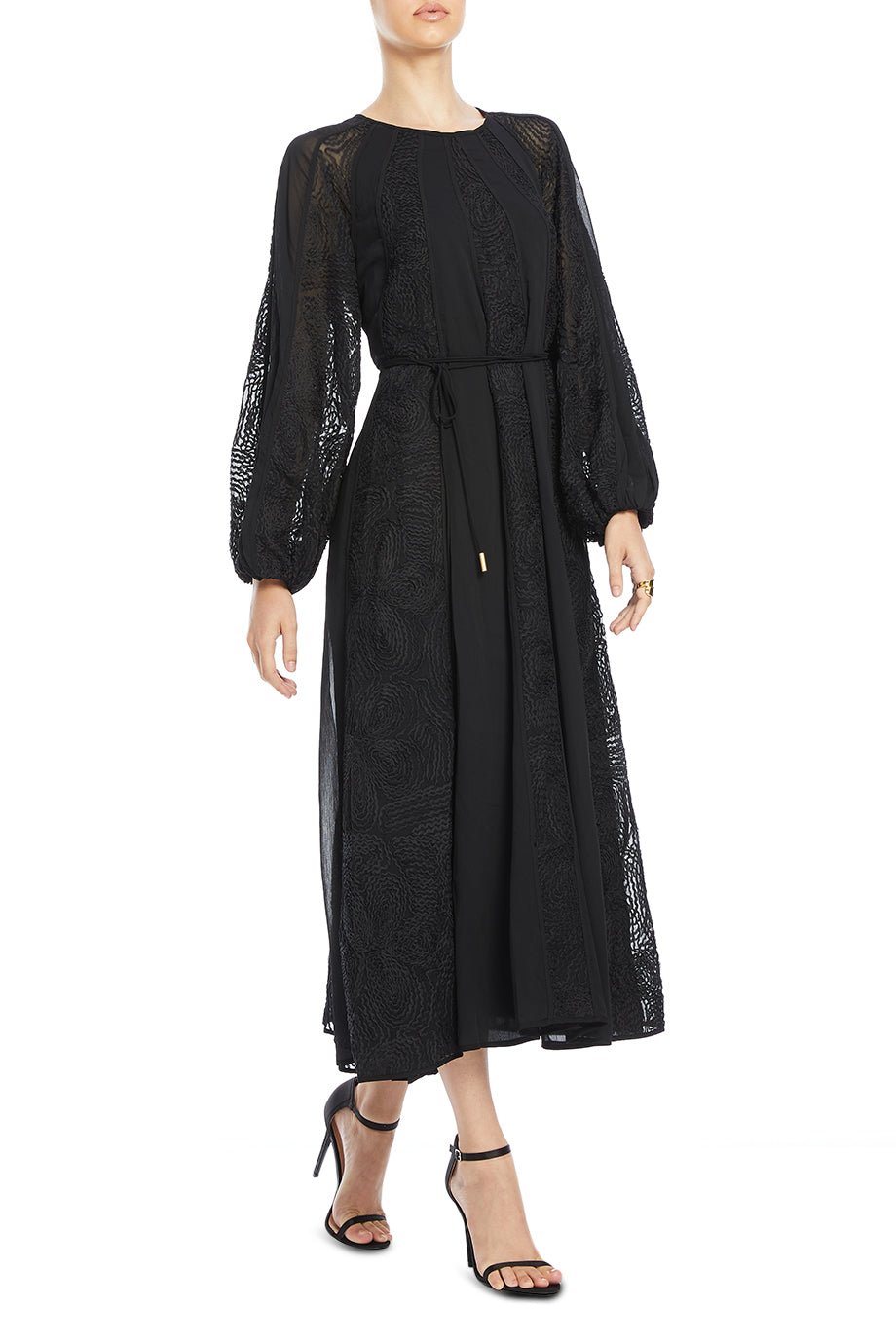 Soleil Blouson Midi Dress