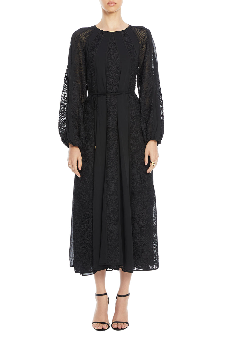 Soleil Blouson Midi Dress