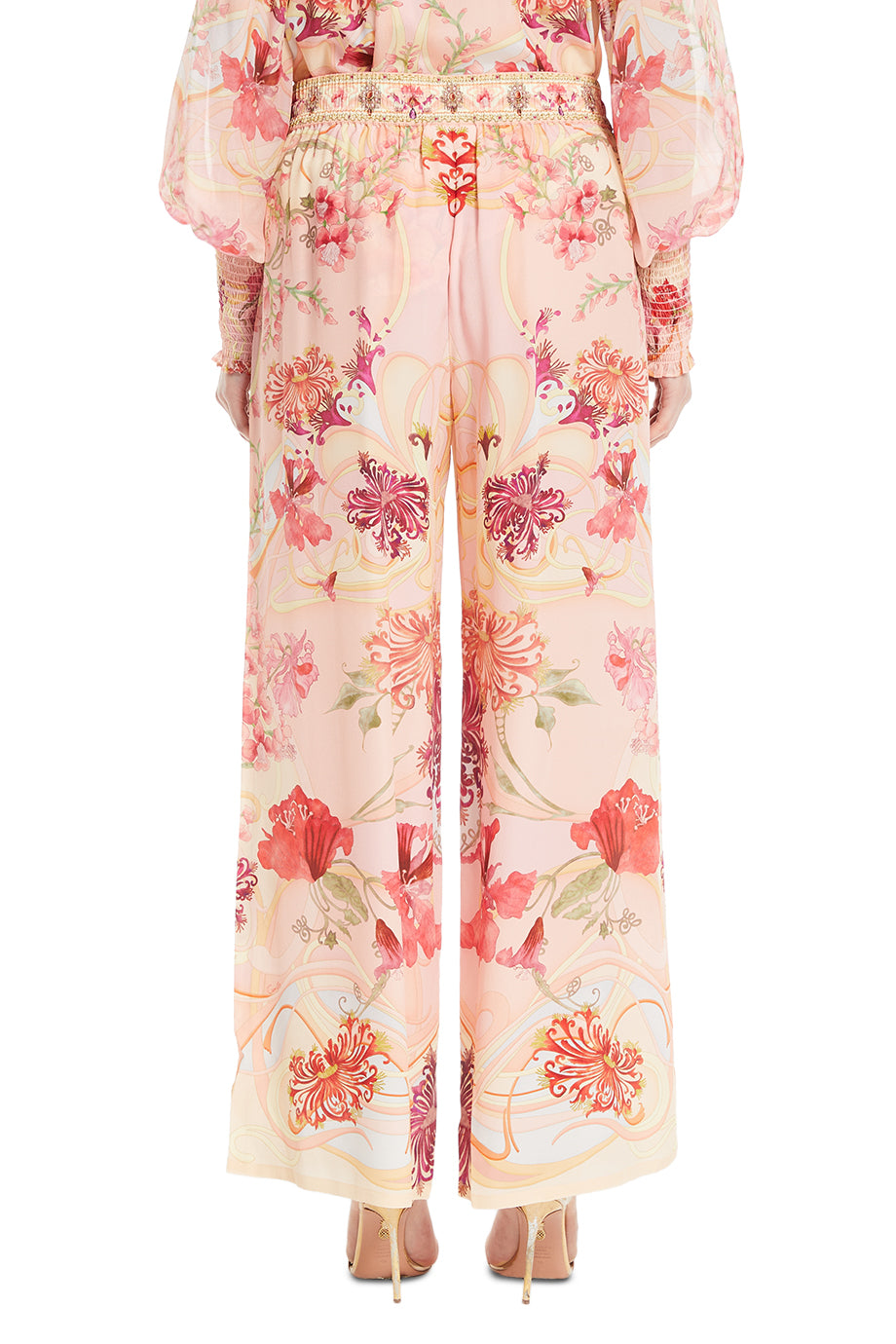 Straight Floral Pants