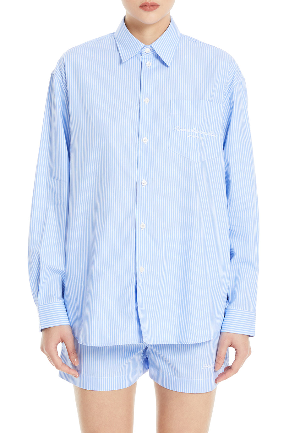 Hotel Du Cap Cursive Oversized Shirt