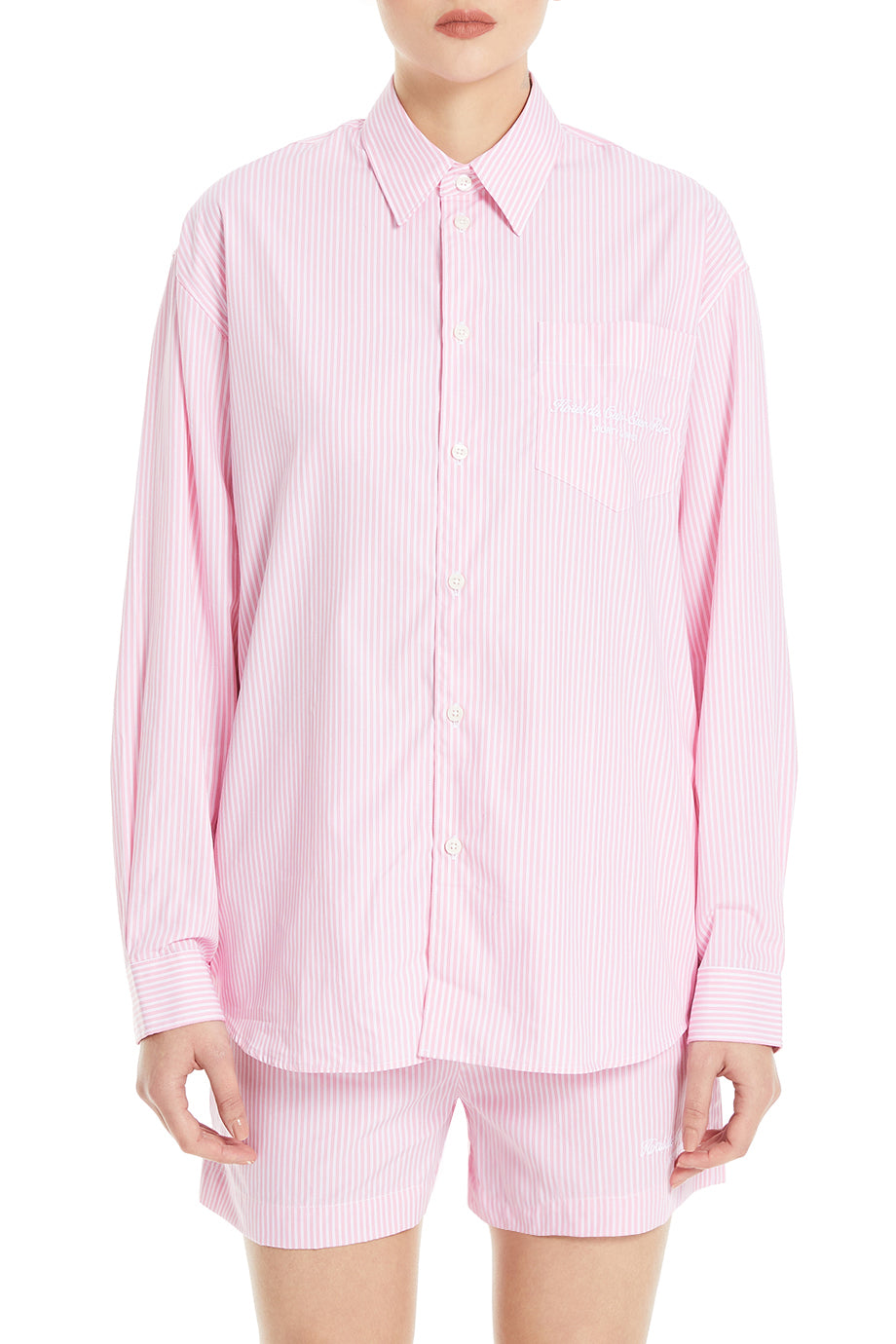 Hotel Du Cap Cursive Oversized Shirt