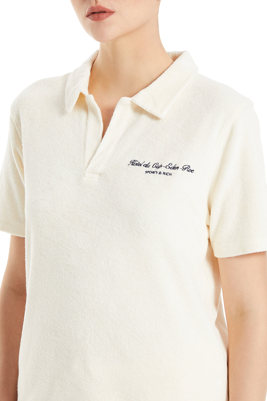 Hotel Du Cap Cursive Terry Polo T-Shirt