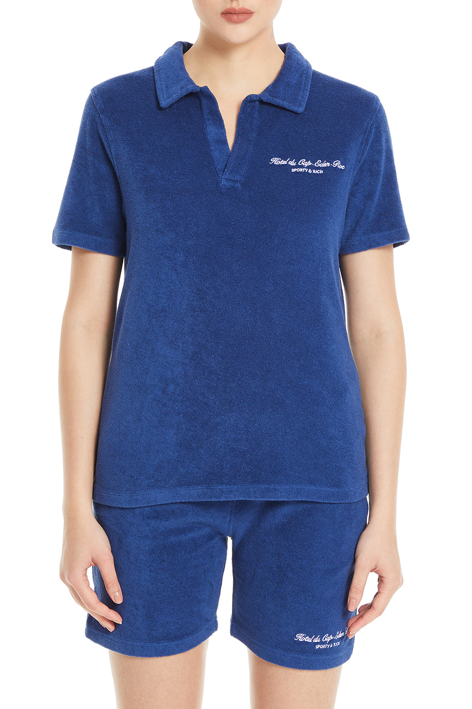 Hotel Du Cap Cursive Terry Polo T-Shirt