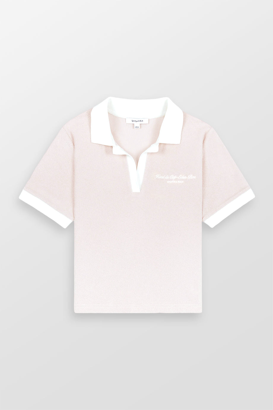 Hotel Du Cap Cursive Terry Polo T-Shirt