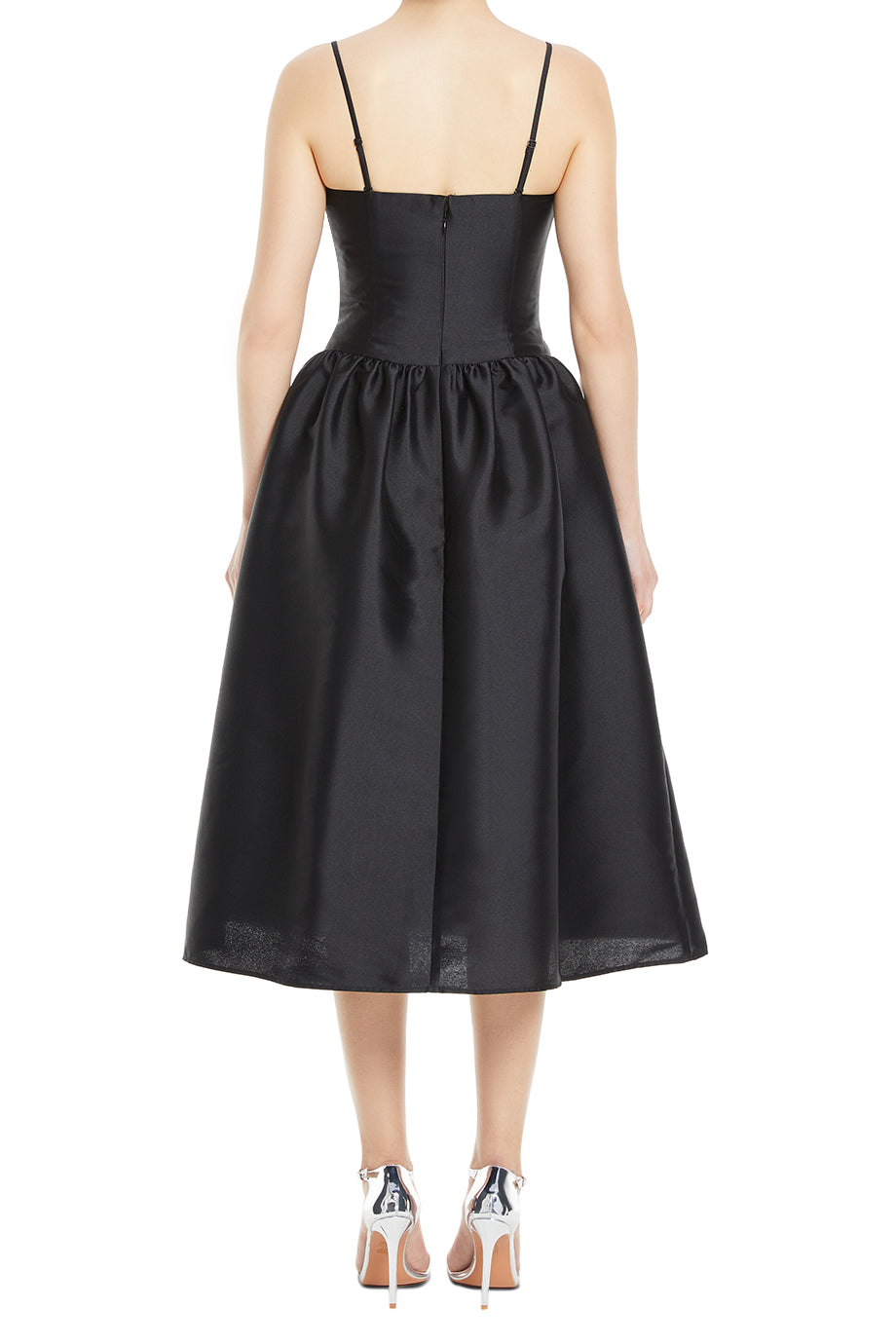 Taffeta Midi Dress