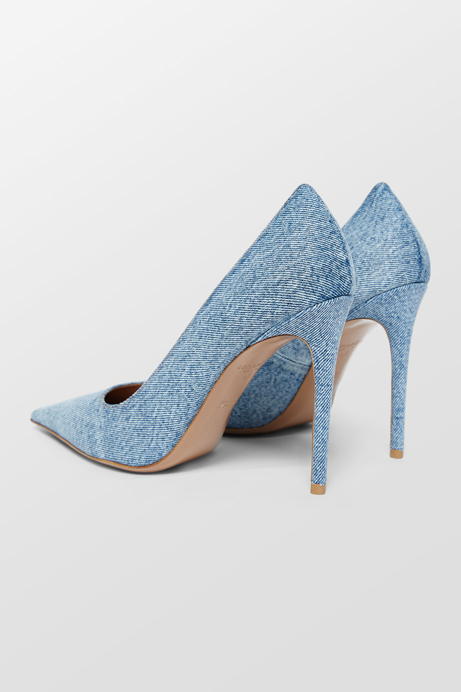 Quinn Denim Pointed Toe Heels