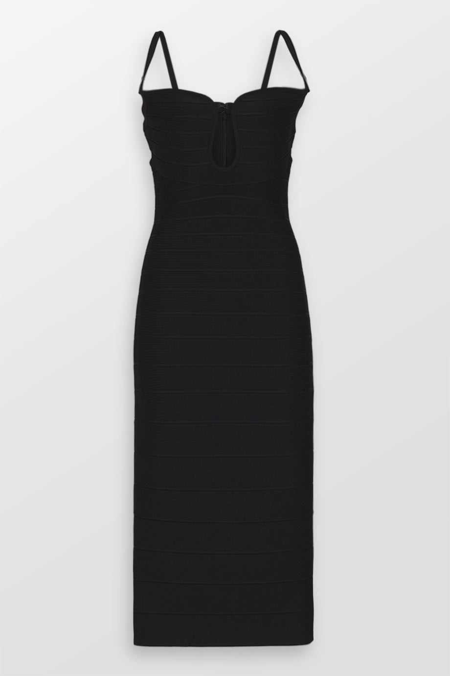 Salma Plunge Neckline Midi Dress