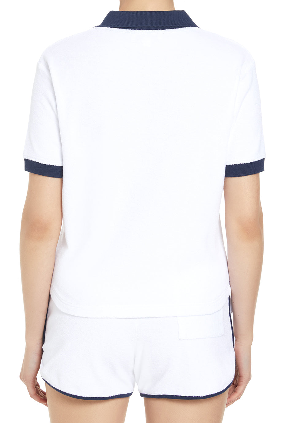 Serif Logo Terry Polo Top