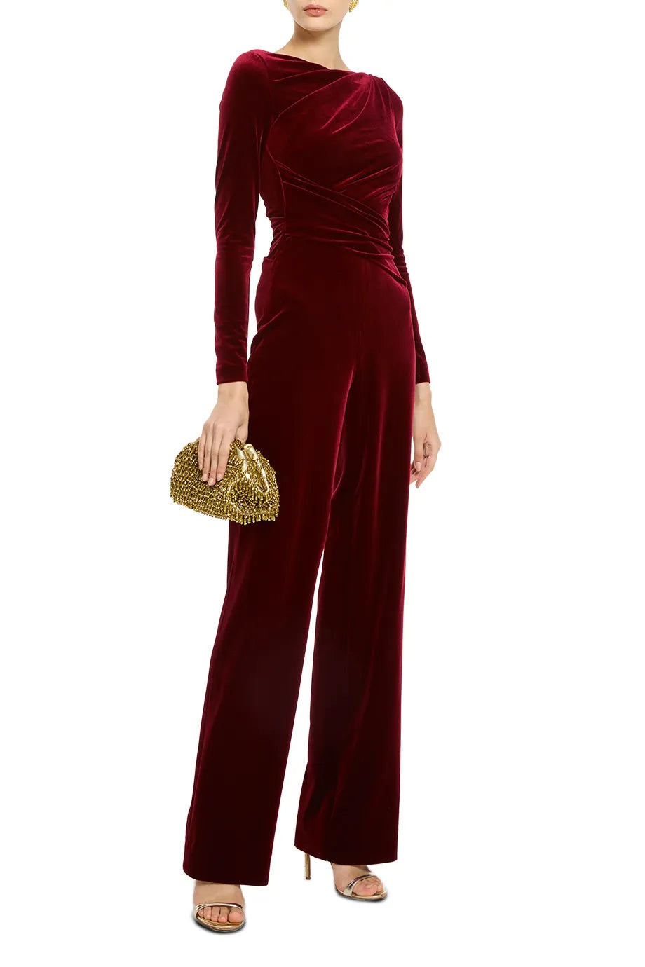 Stretch Velvet Jumpsuit