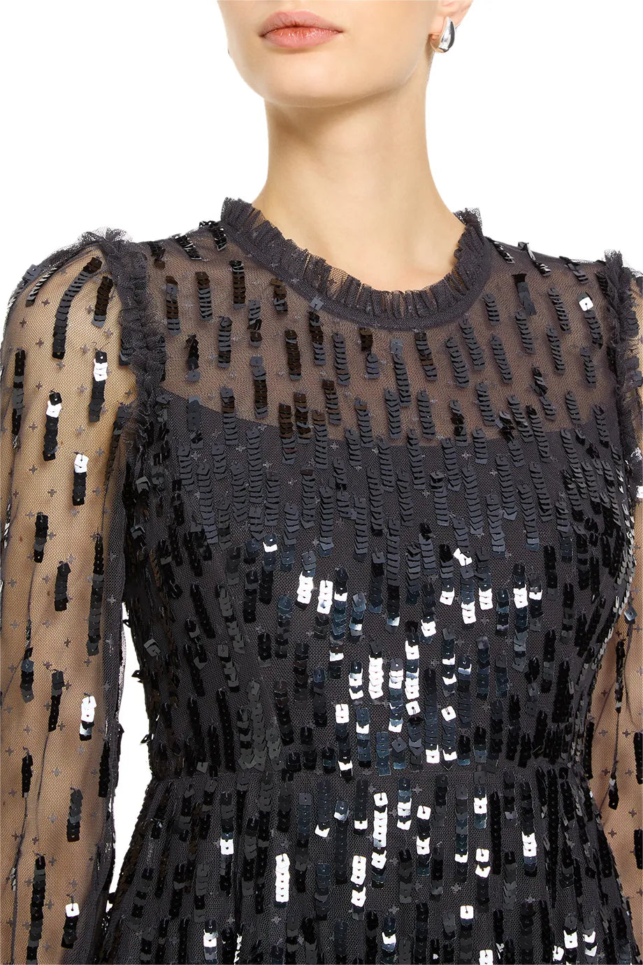 Sequin Dash Evening Dress