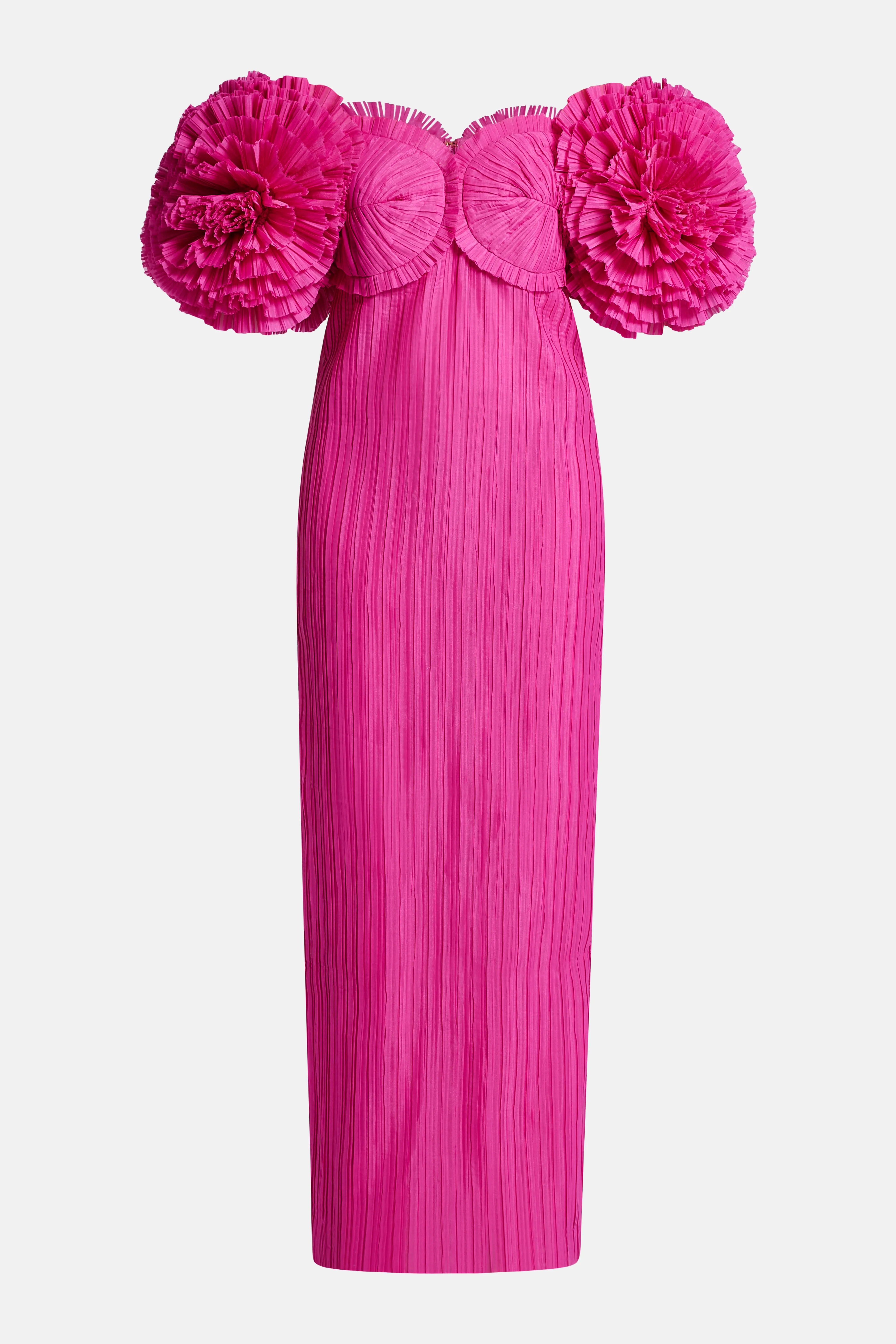 Shop the Crystallise Floral Sleeves Pleated Maxi Dress Shop the Crystallise Floral Sleeves Pleated Maxi Dress