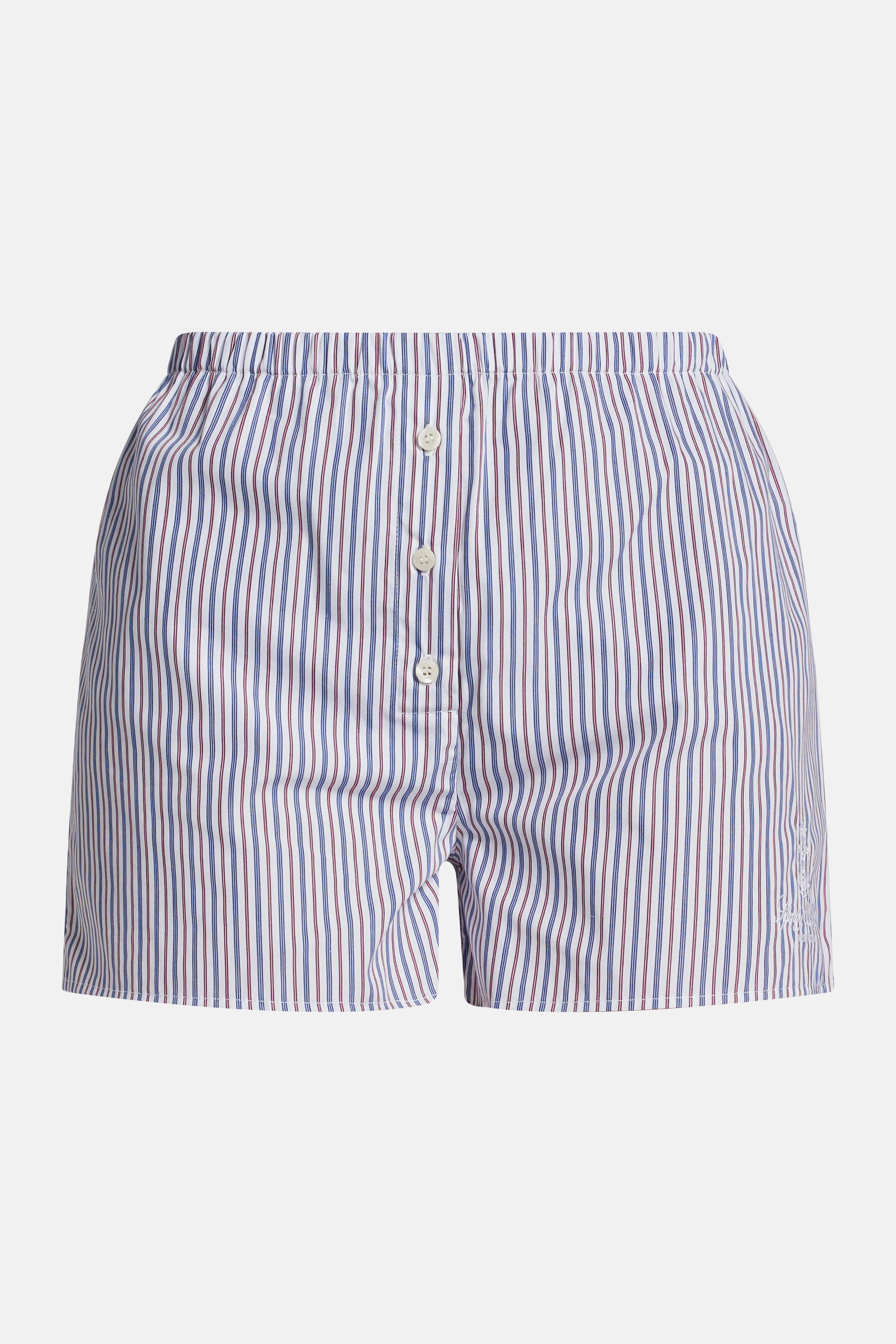 Vendome Cotton Boxer Shorts in Blue And White