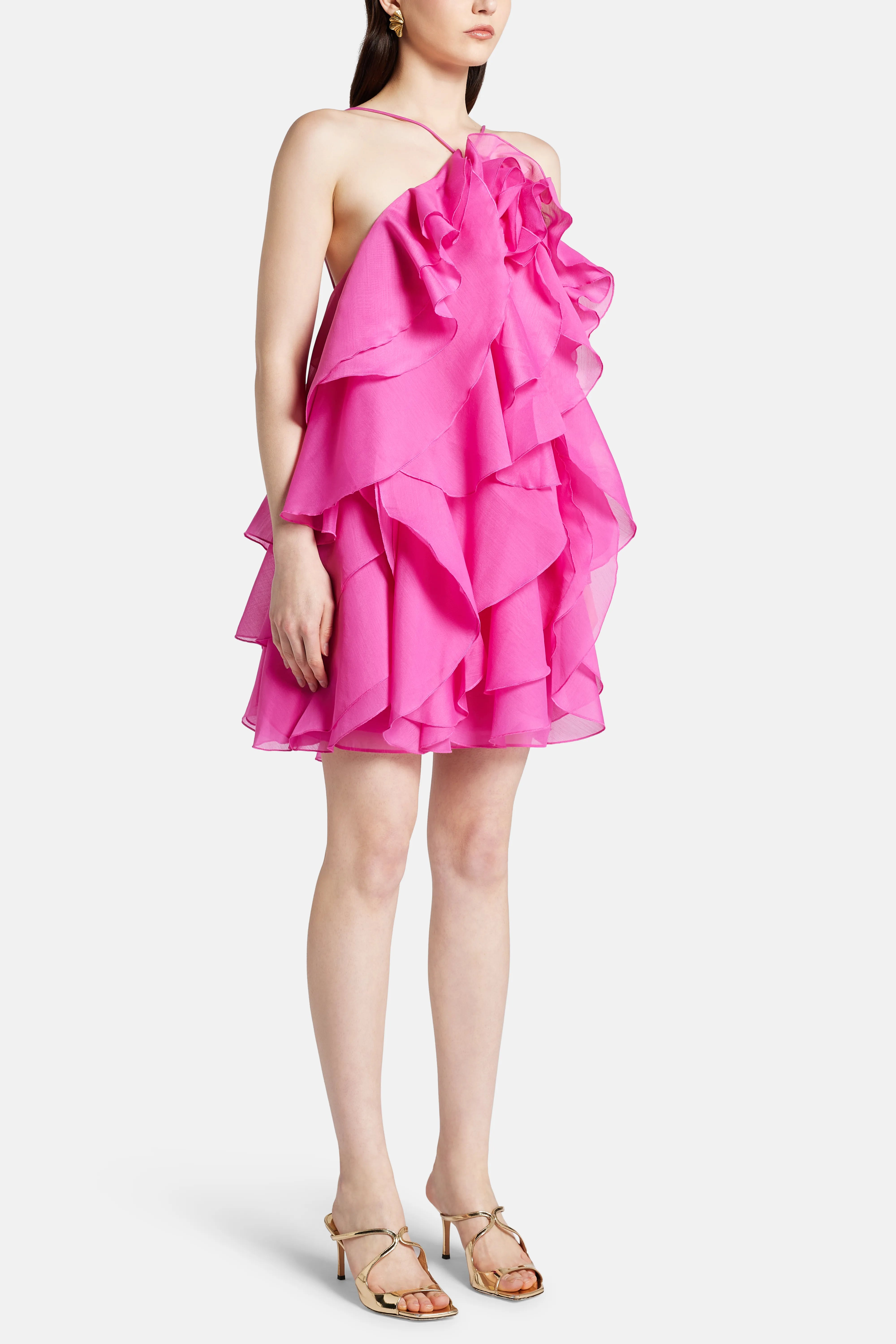 Pandorea Layered Mini Dress in Pink