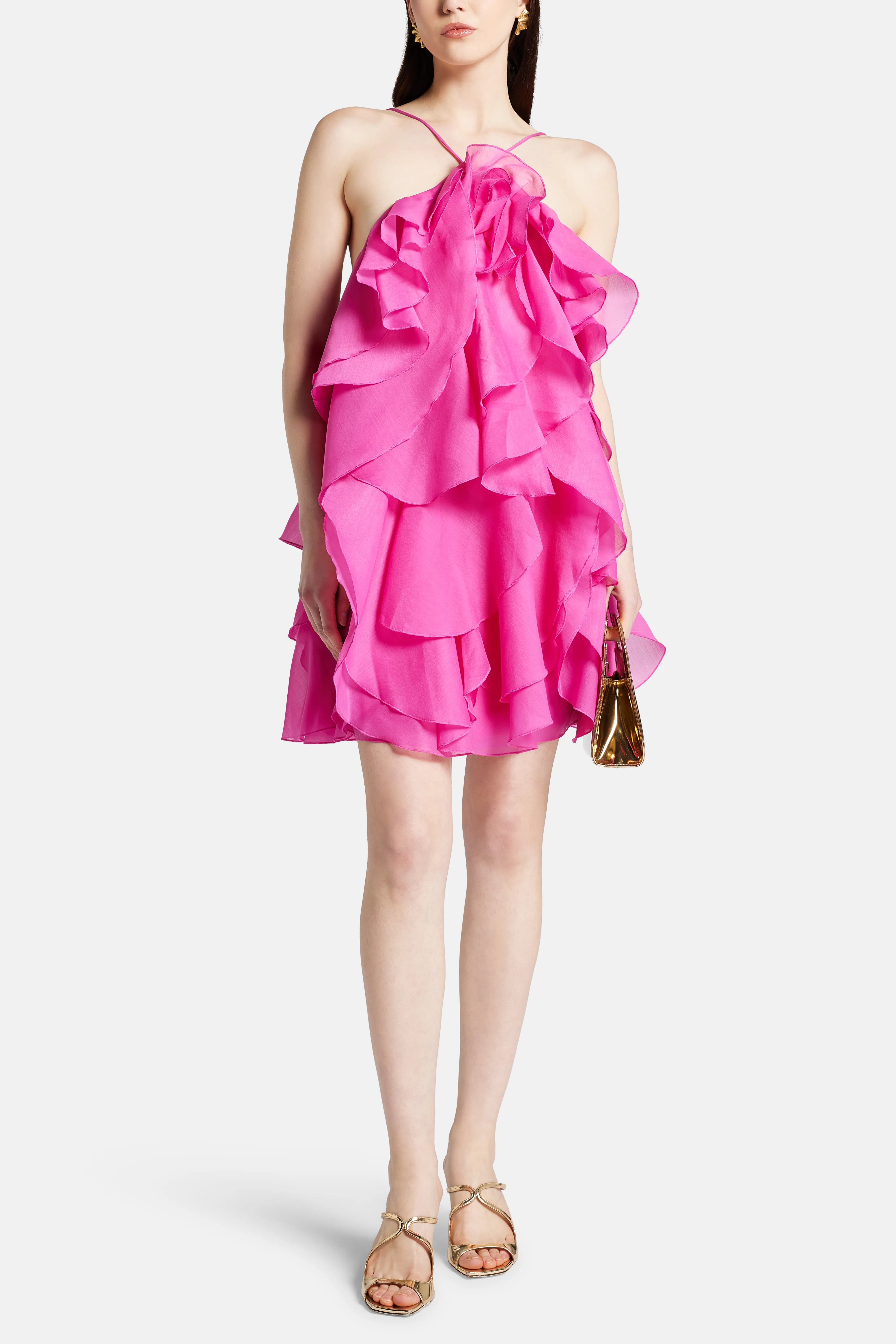 Pandorea Layered Mini Dress in Pink