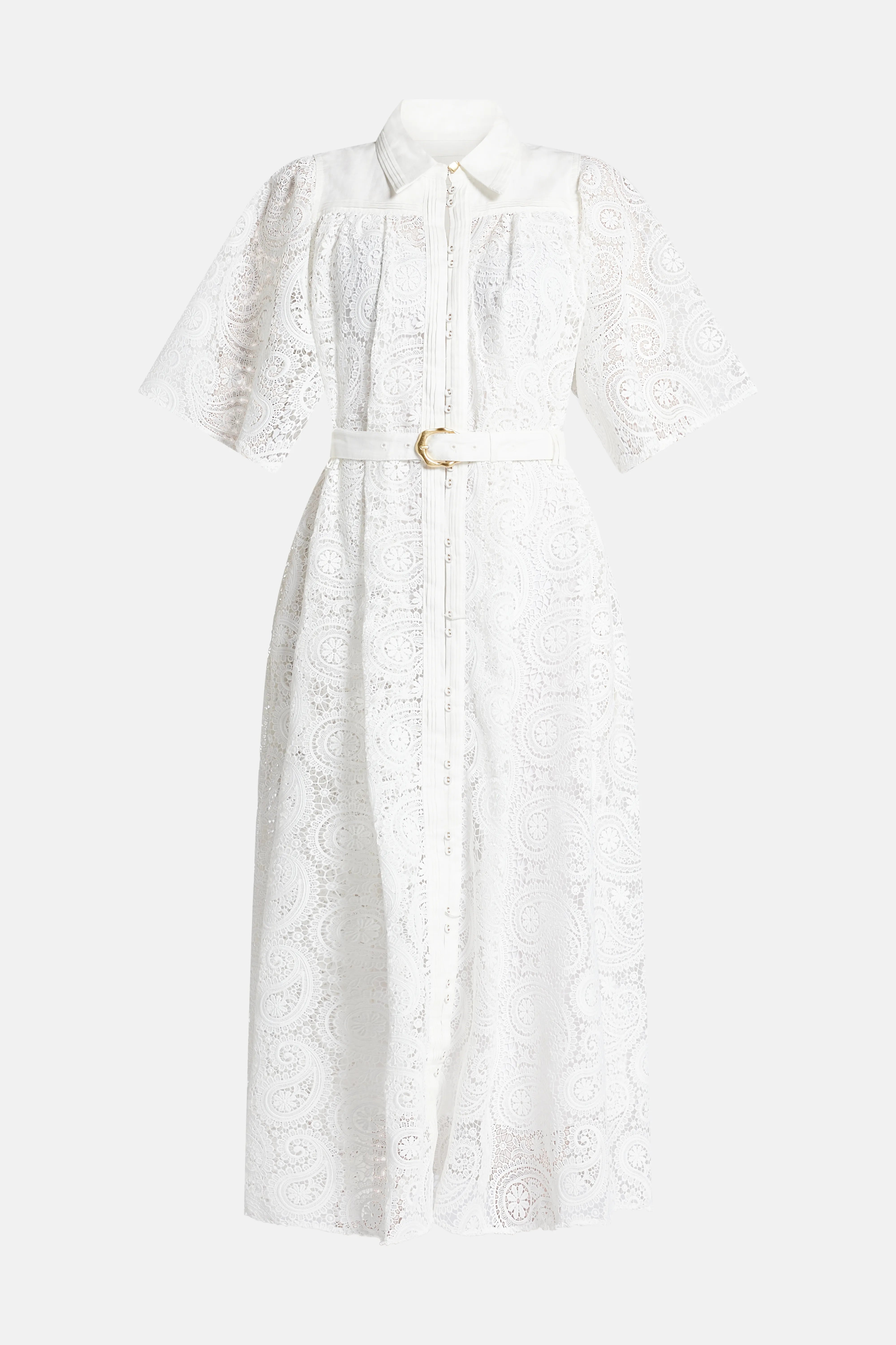 Laicey Paisley Midi Dress in White