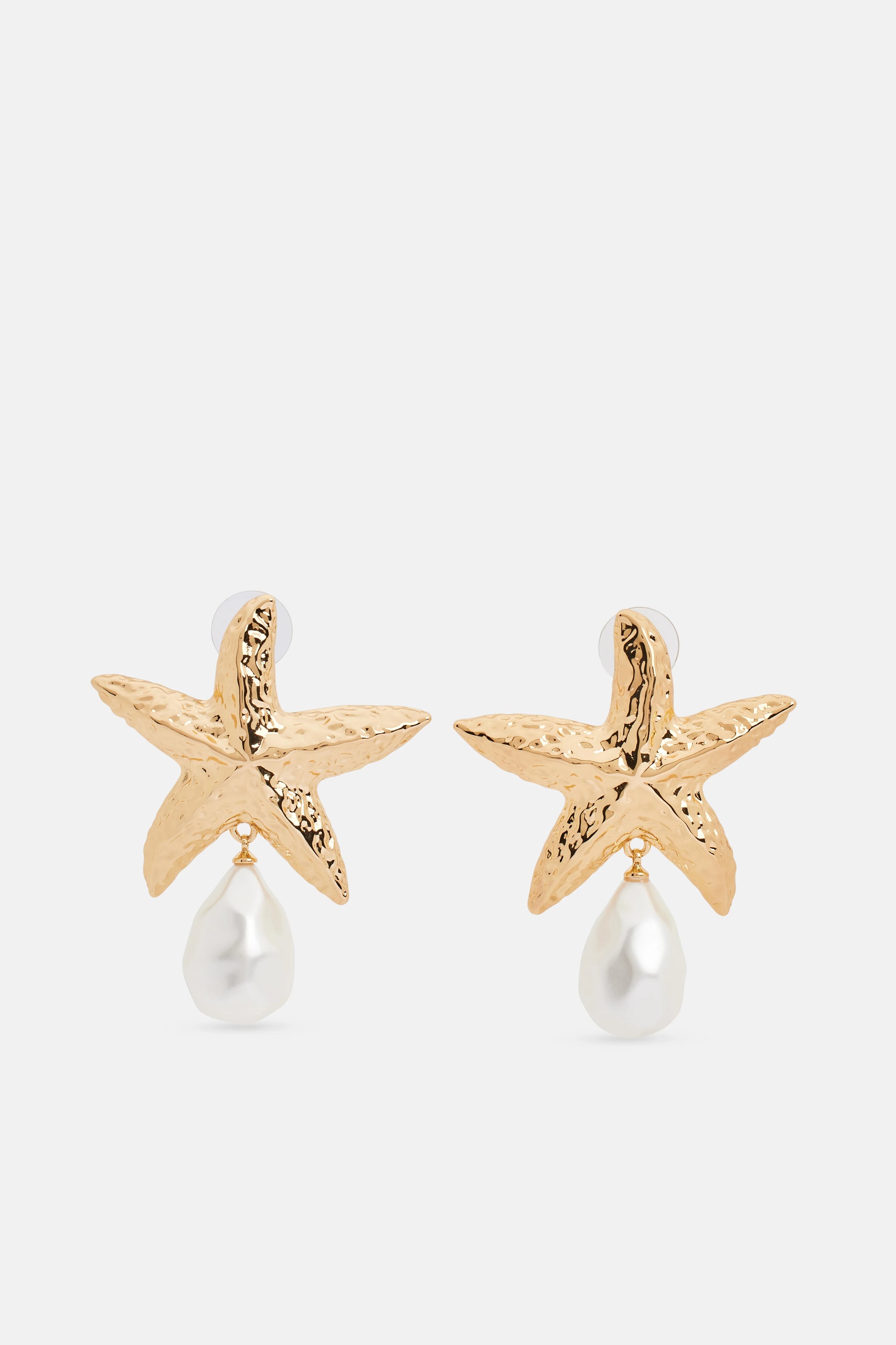 The Coastal Star Earrings-Gold