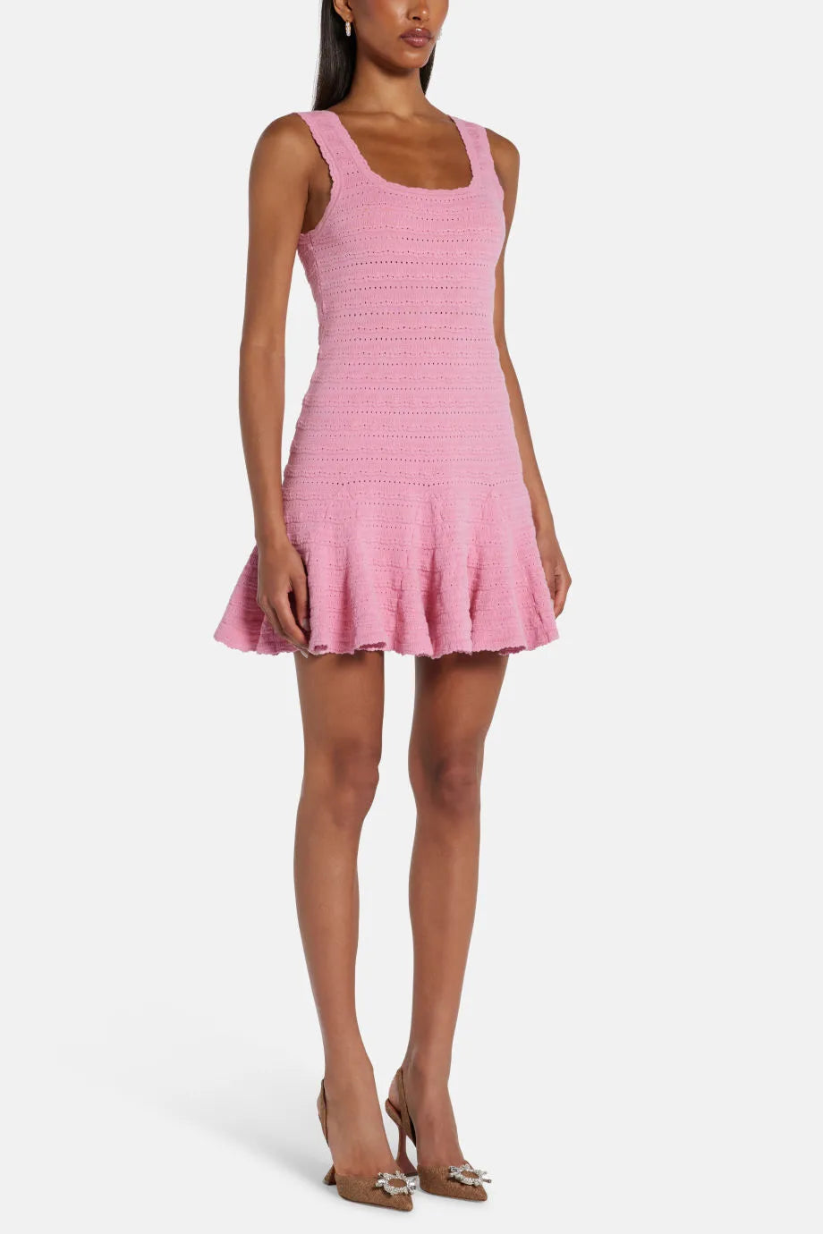 Maryanne Sleeveless Mini Dress in Pink