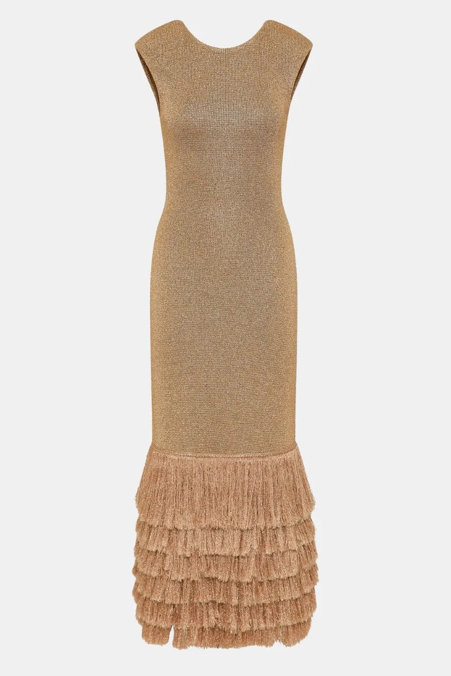 Breeze Knit Sleeveless Midi Dress in Beige