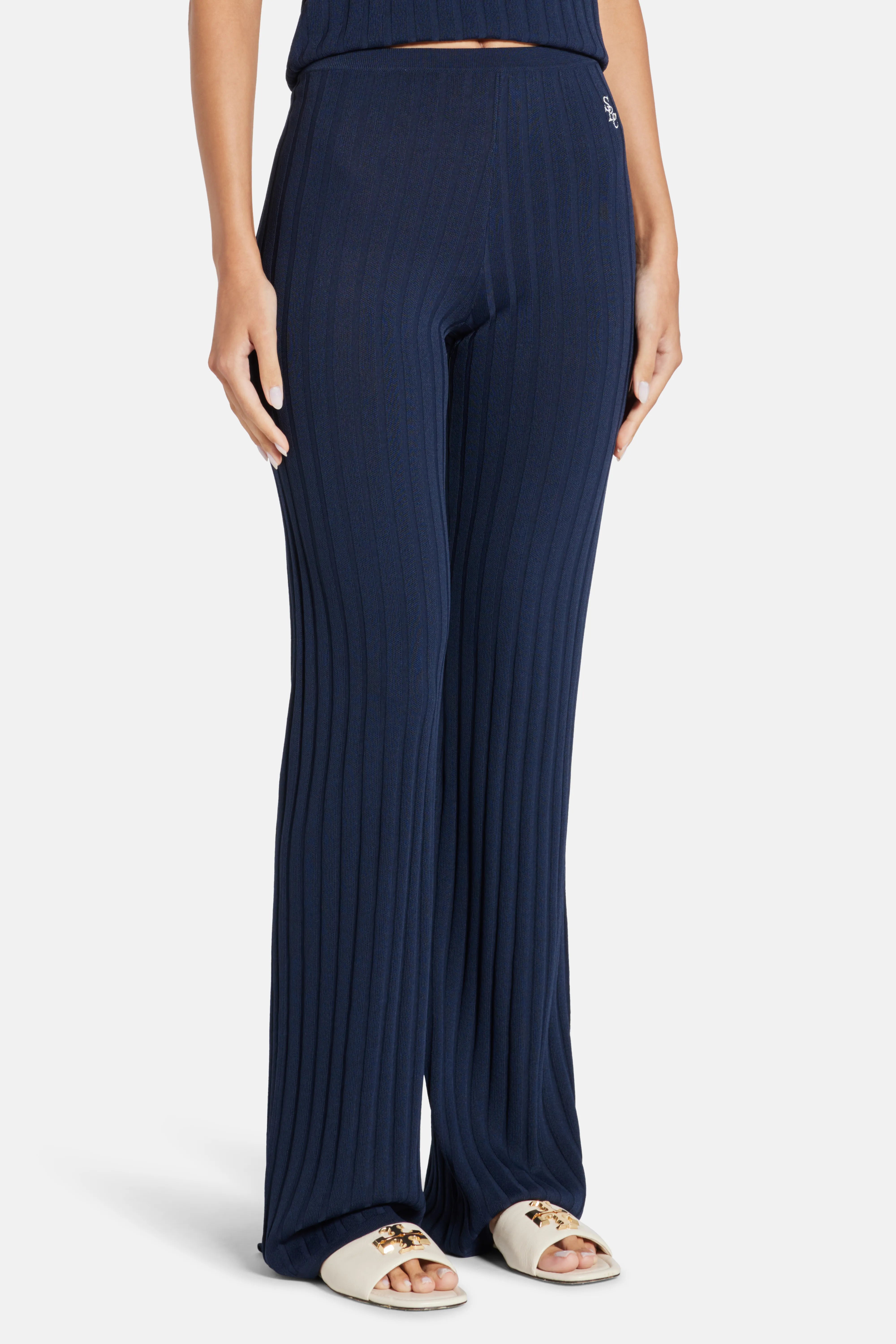 SRC Ribbed Trousers in Blue