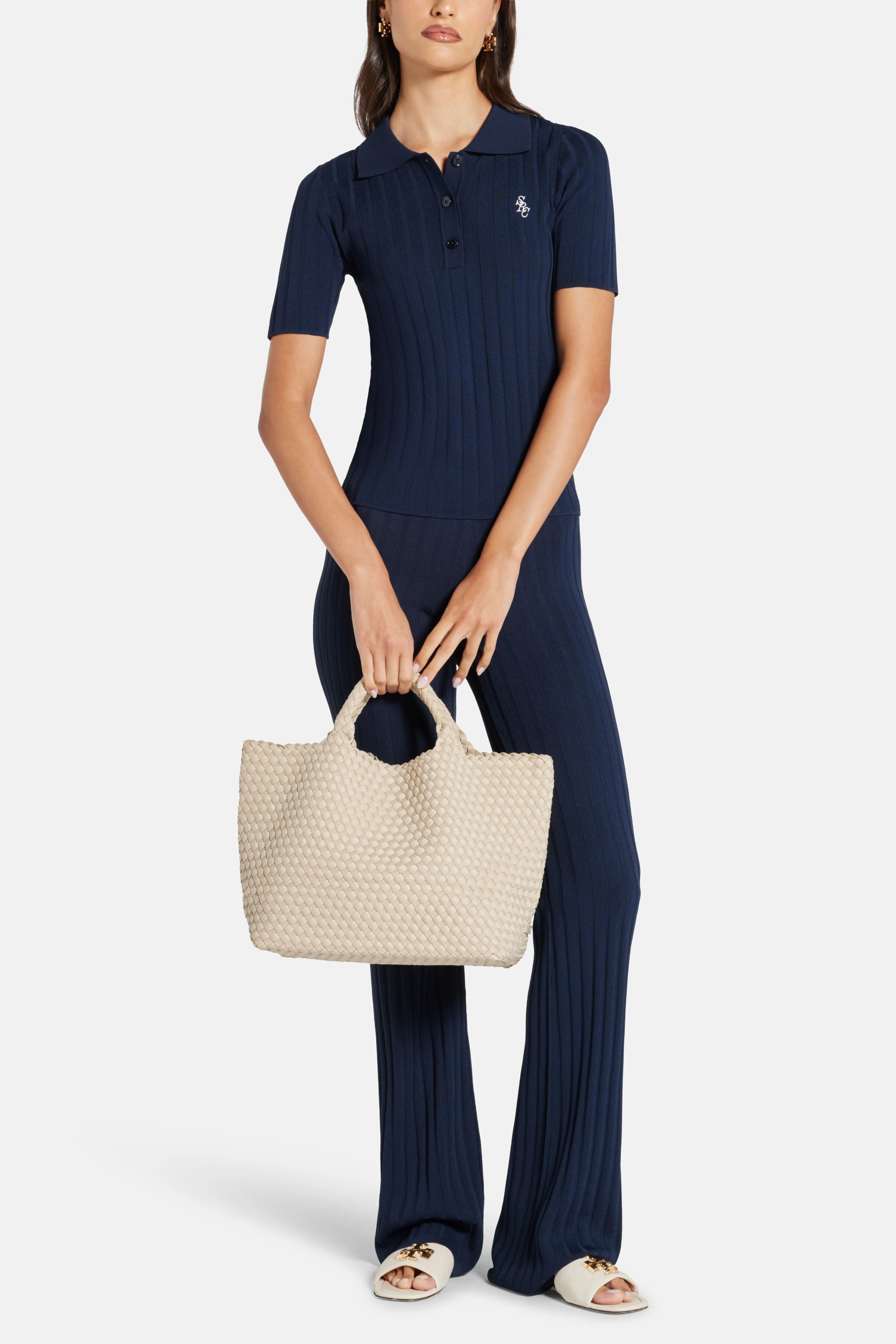 SRC Ribbed Trousers in Blue