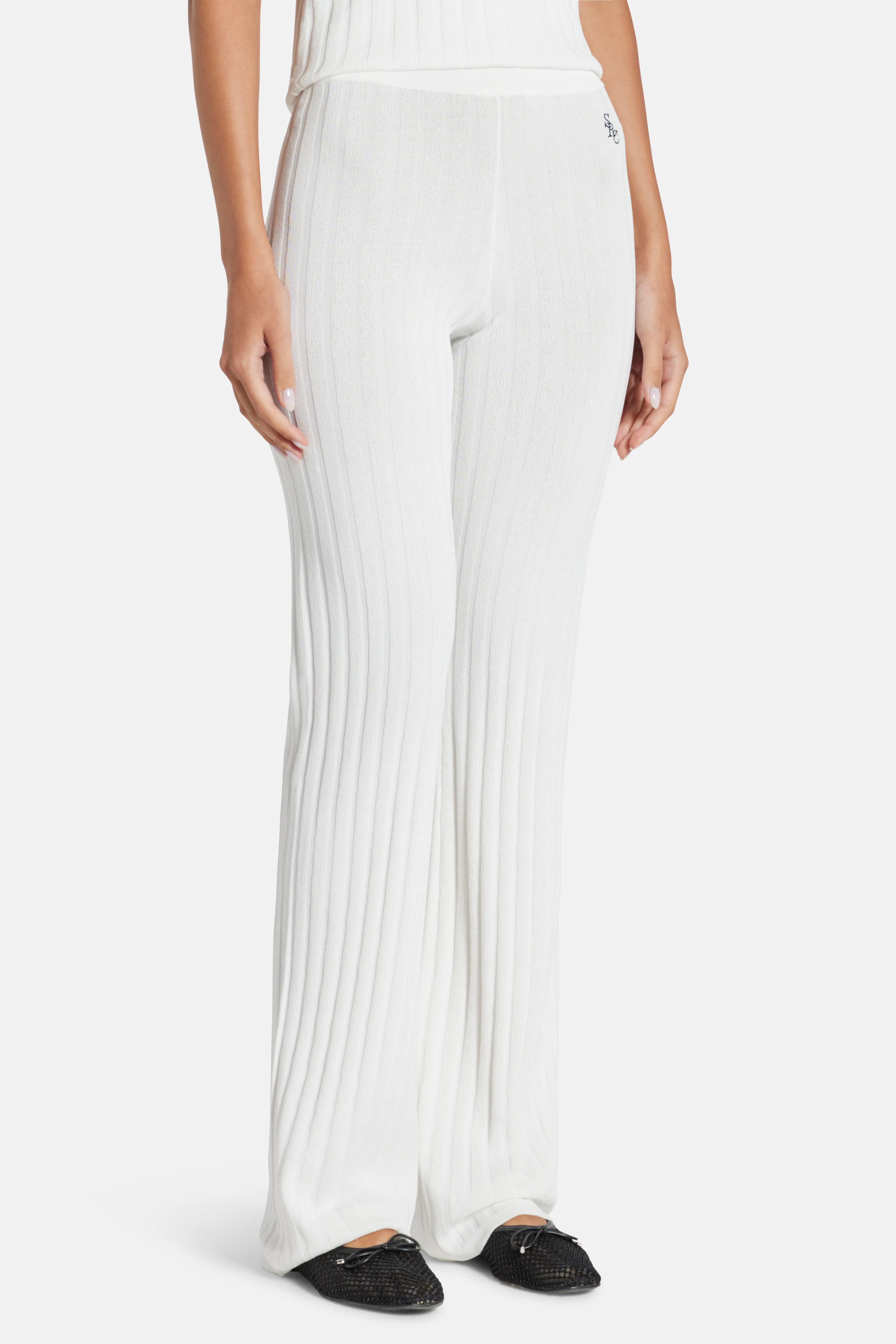 SRC Ribbed Trousers in Beige