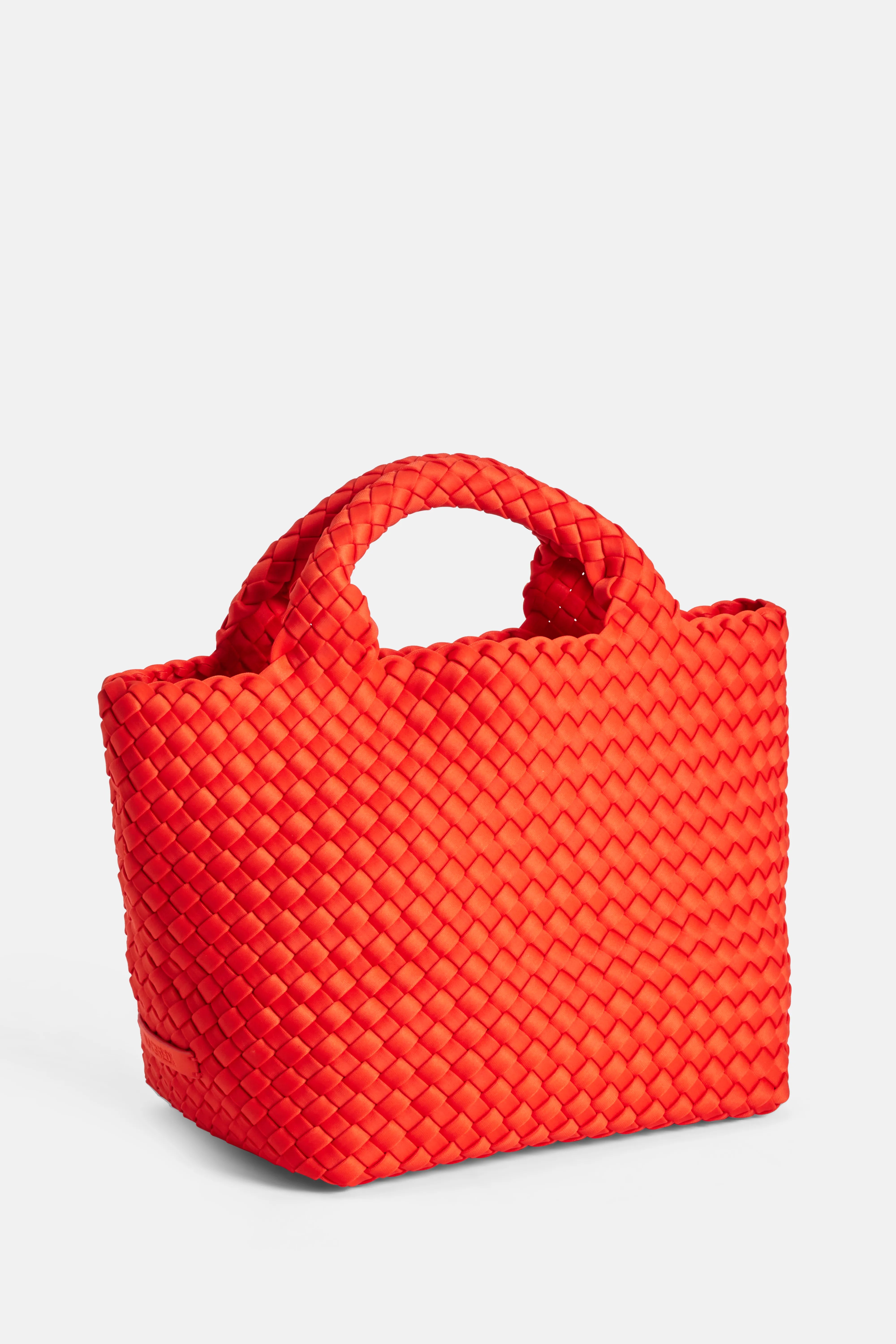 St Barths Small Tote Bag with Crossbody Strap in Red