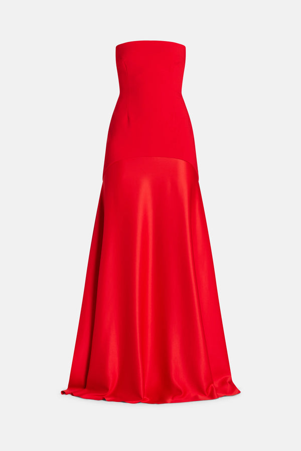 Alessandra Evening Dress in Red