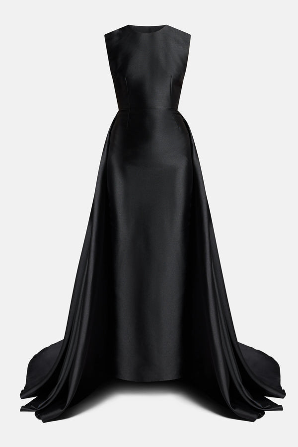 Larsen Sleeveless Evening Dress in Black