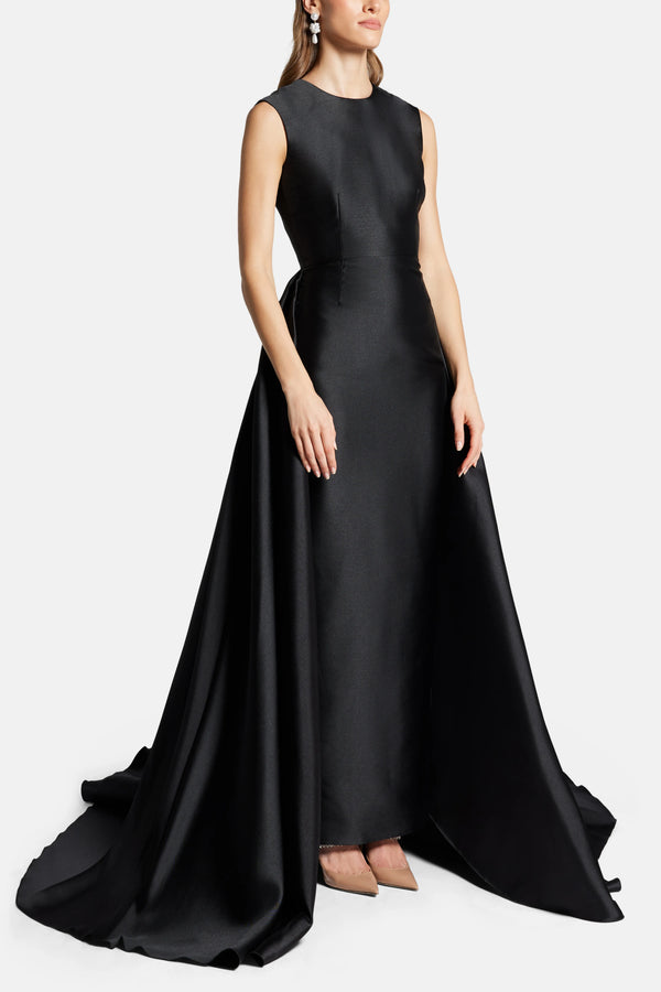Larsen Sleeveless Evening Dress in Black