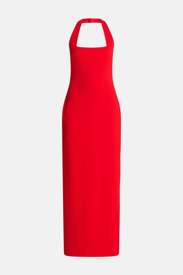 Ilona Sleeveless Evening Dress in Red