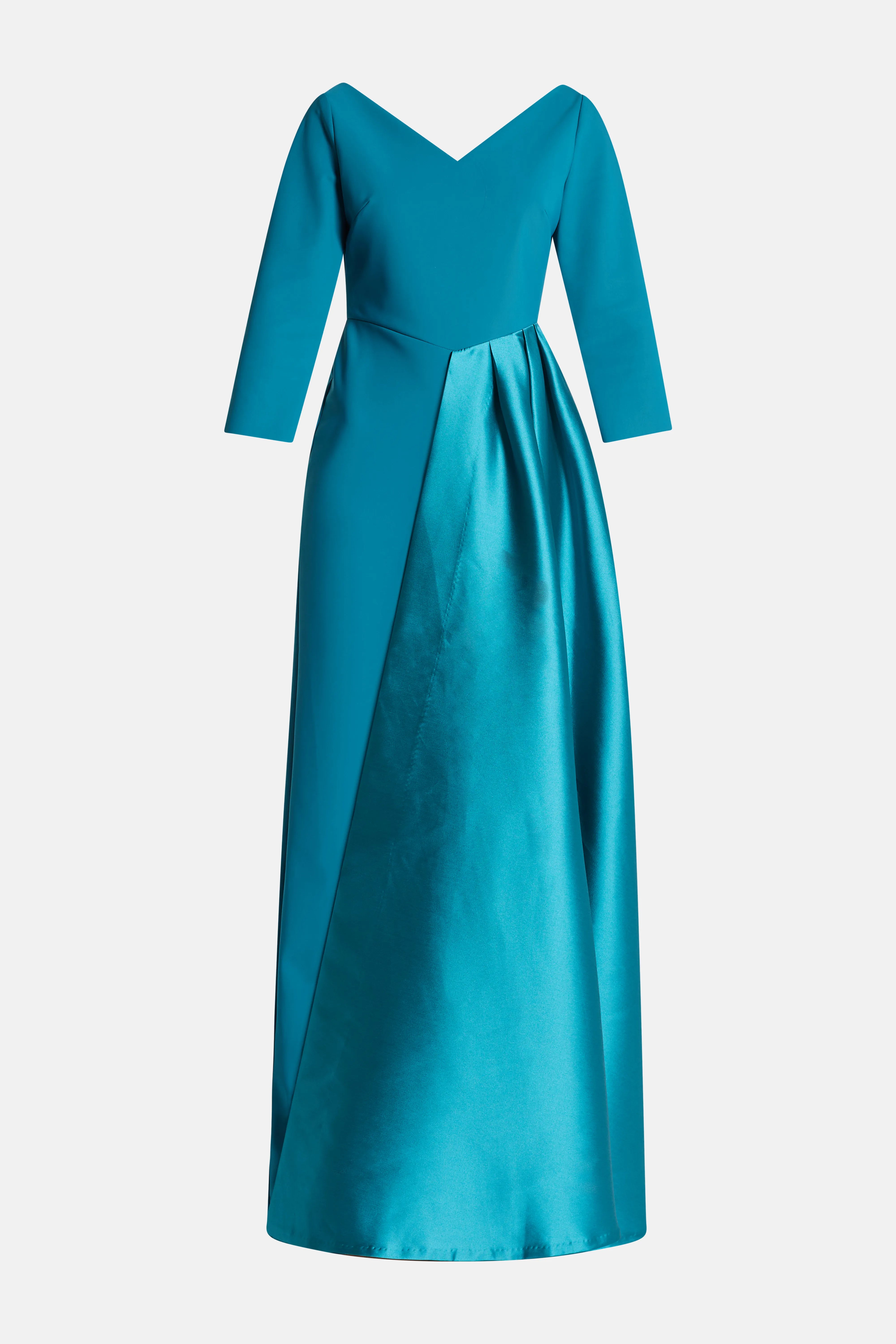 V-Neck Evening Dress in Blue