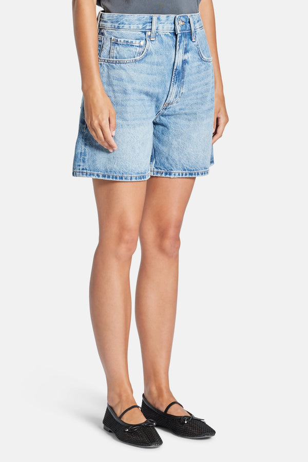 Heath Denim Cotton Shorts in Blue