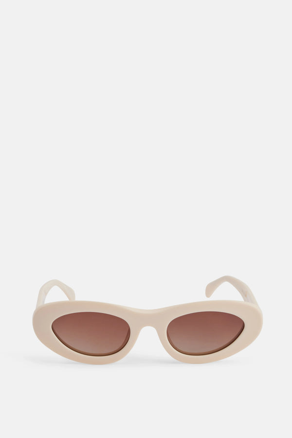 Roma Monogram Sunglasses in White