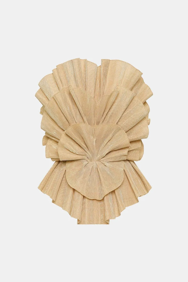 Kyra Bustier Top in Gold