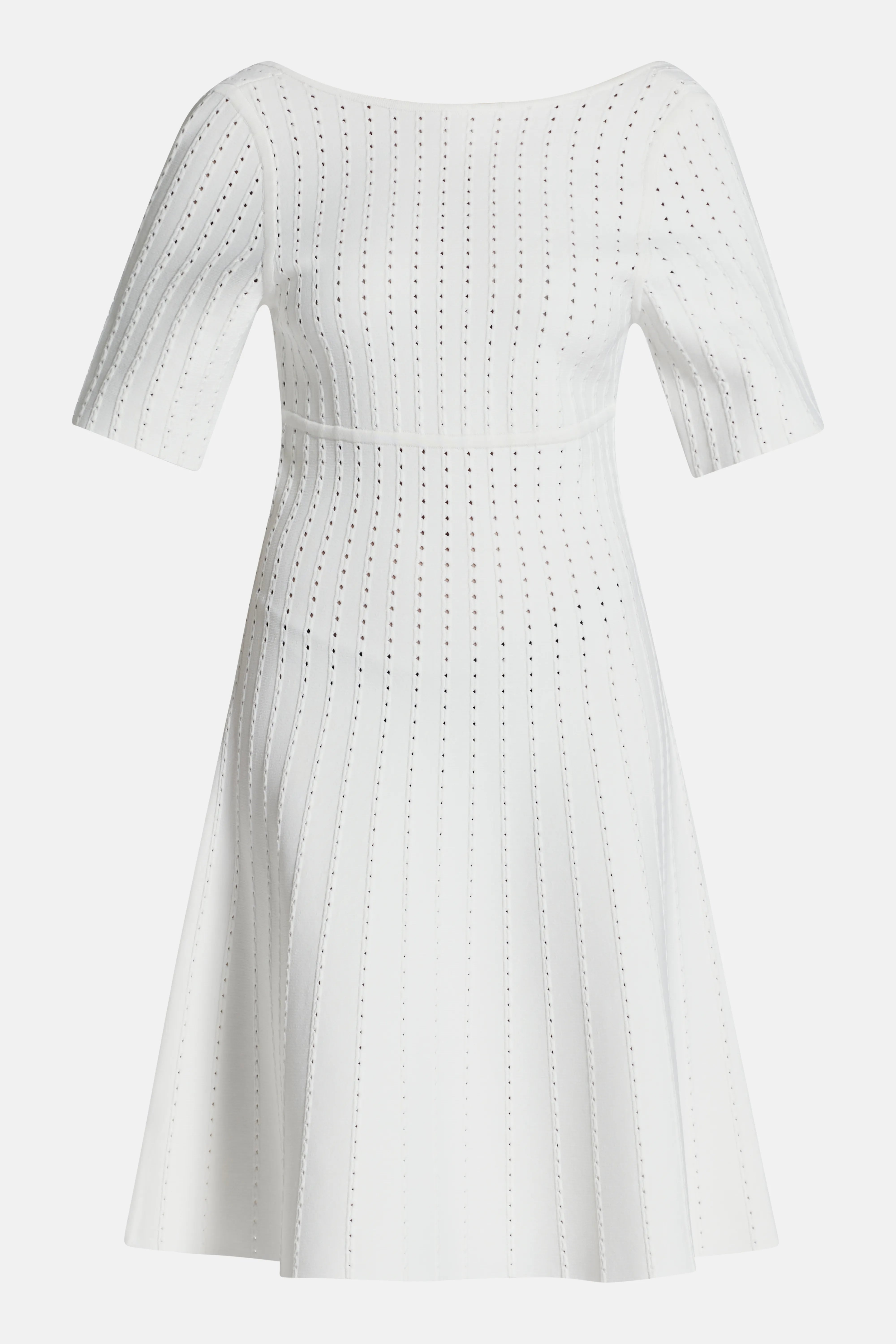 Donna Bandage Knit Midi Dress in White