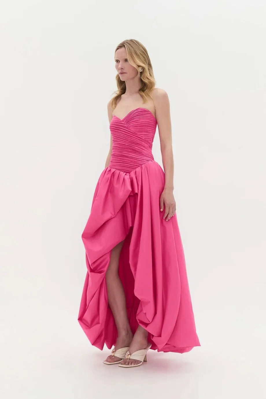 Estelle Cotton Maxi Dress in Pink