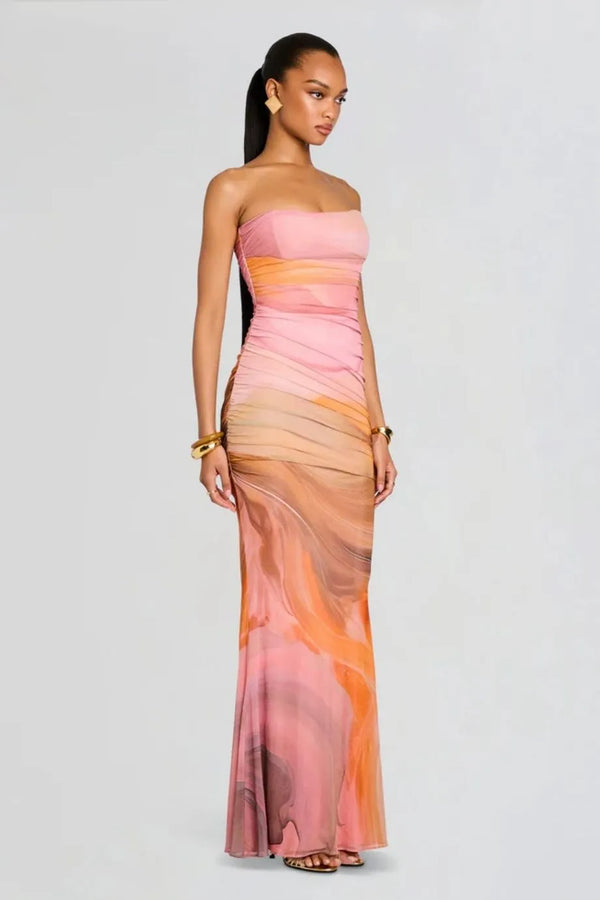 Isadore Maxi Dress in Pink