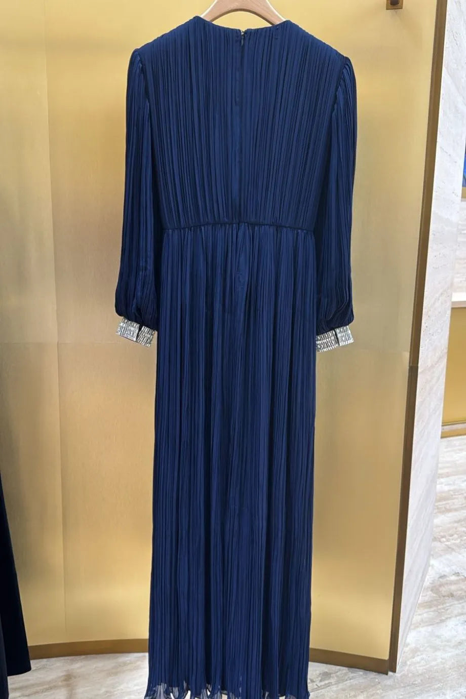 Danita Embellished Evening Dress in Blue