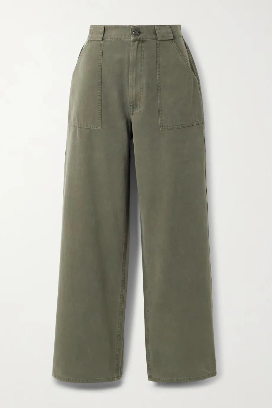 Grayson Cotton Cargo Pants in Green