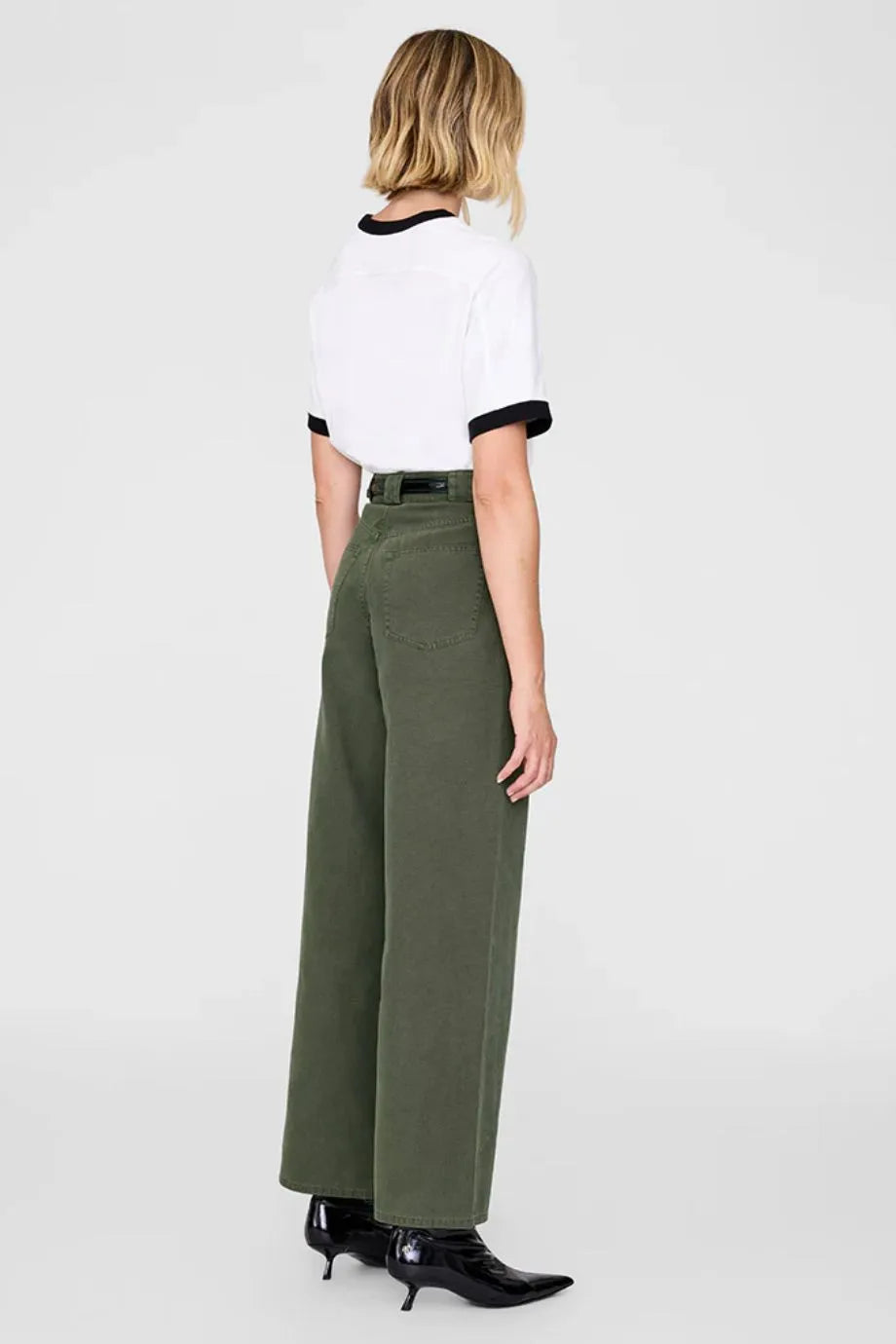 Grayson Cotton Cargo Pants in Green