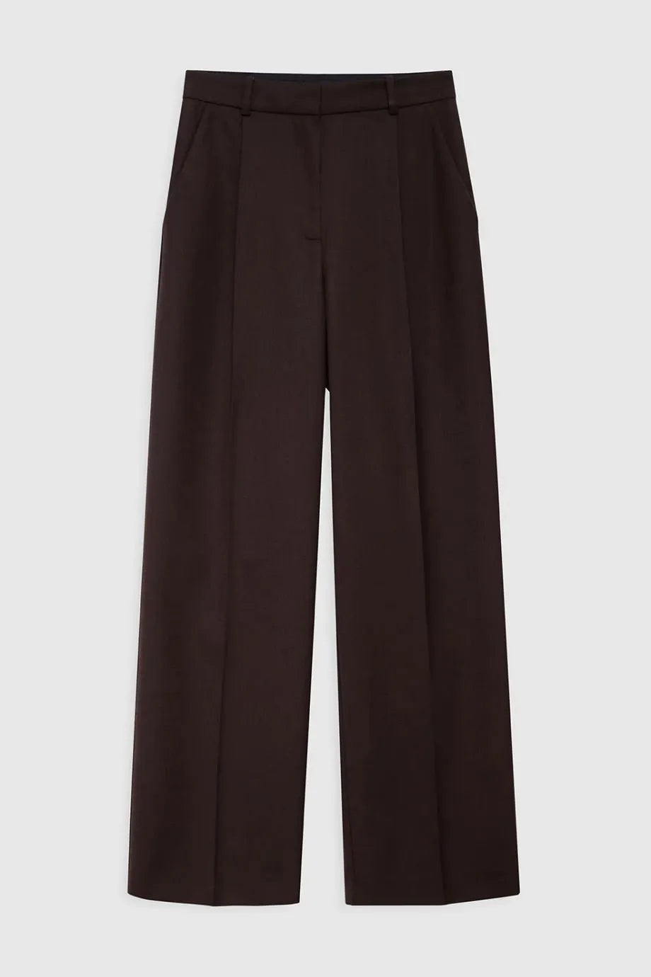 Trent Wool Trousers in Brown