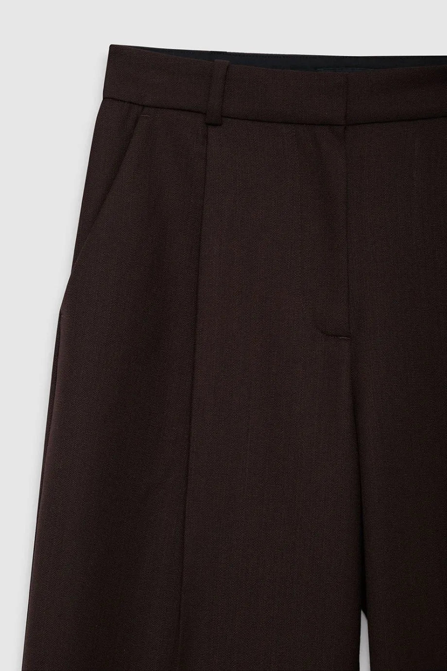 Trent Wool Trousers in Brown