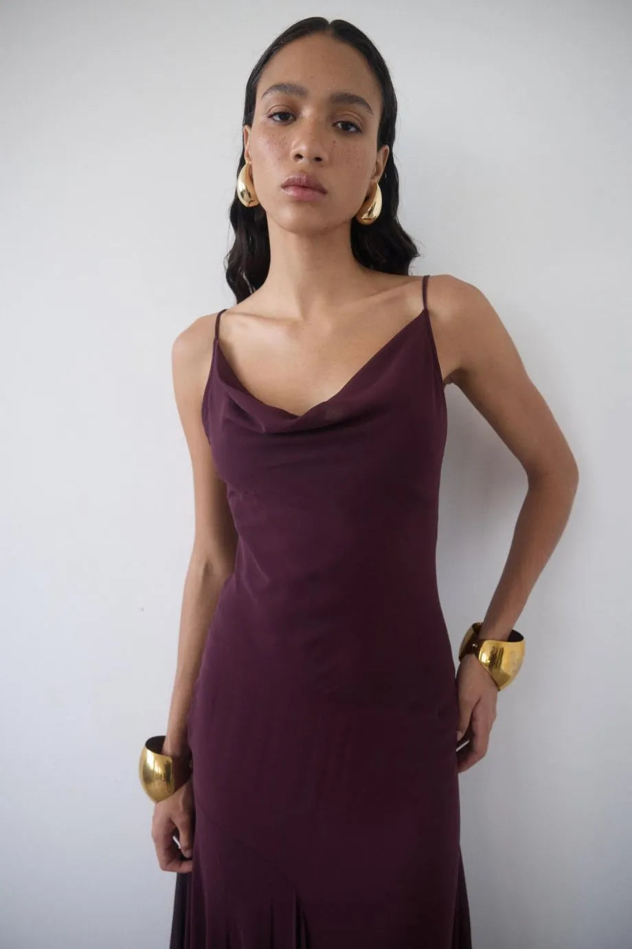 Attica Sleevleess Maxi Dress in Burgundy