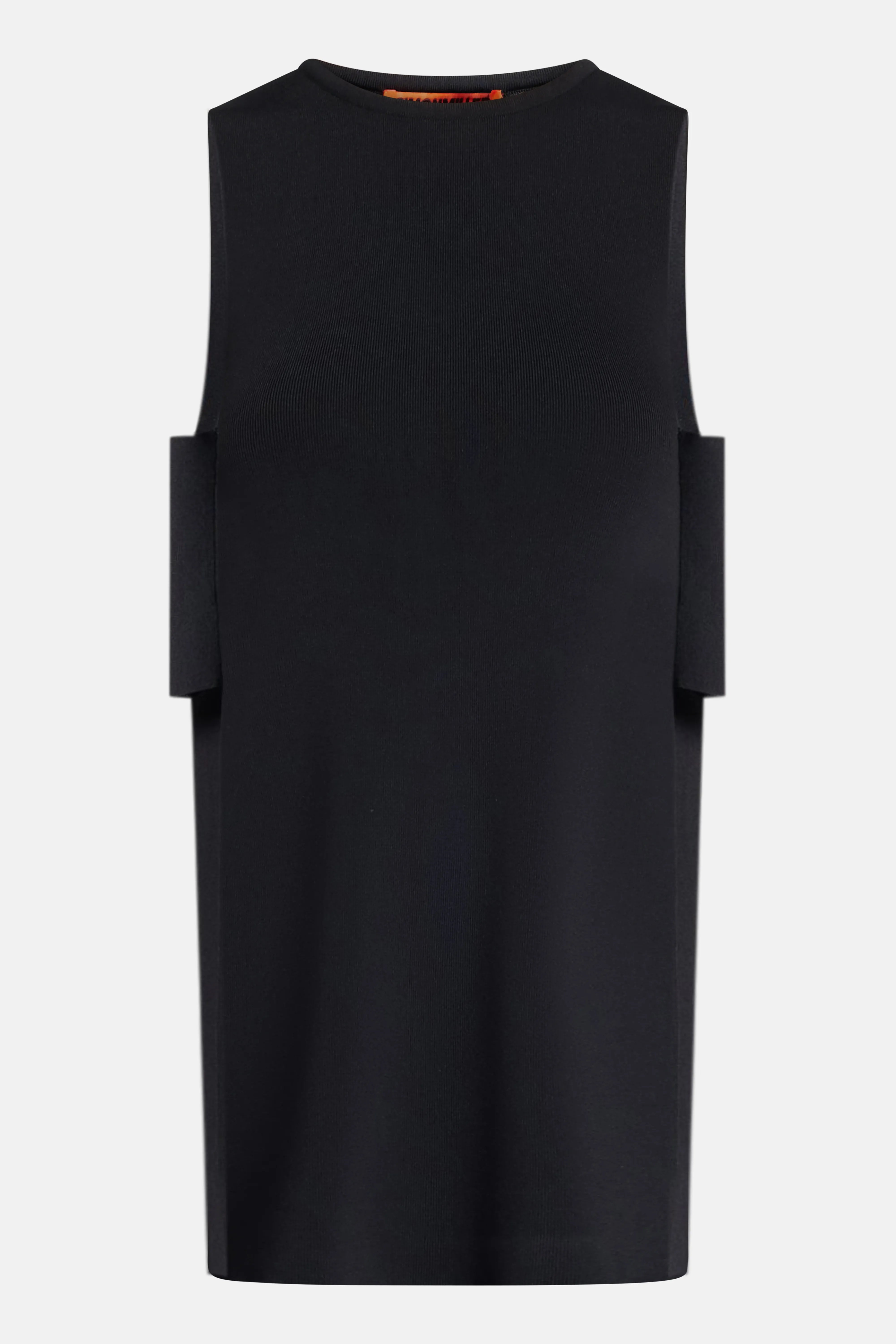 Canoga Knit Sleeveless Top in Black